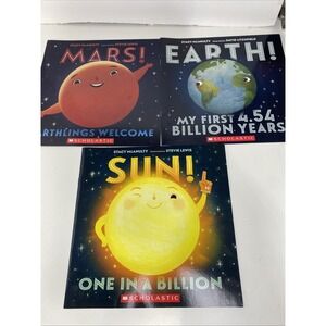 VTG Scholastic Books Sun, Mars, Earth Paperback Books New